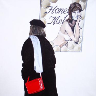 Vernissage n.6, 1993, acryl sur toile, 100x100cm