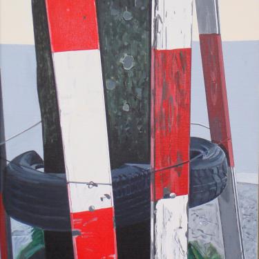 Arbre n.2, 2007, acryl sur toile,100x40cm