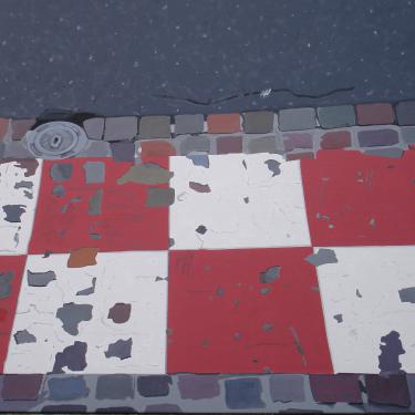 Signalisation urbaine, 2008, acrylsur toile, 100x125cm