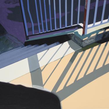 Escaliers n.4, 2009, acryl surtoile, 100x125cm