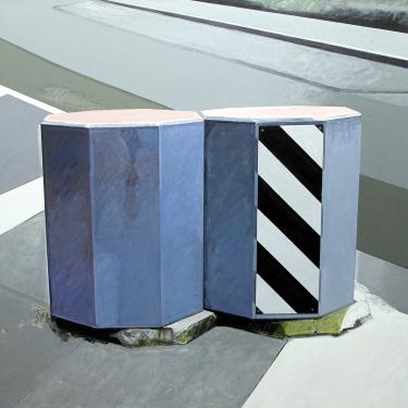 Béton n.3, 2002, acryl sur toile,100x100cm