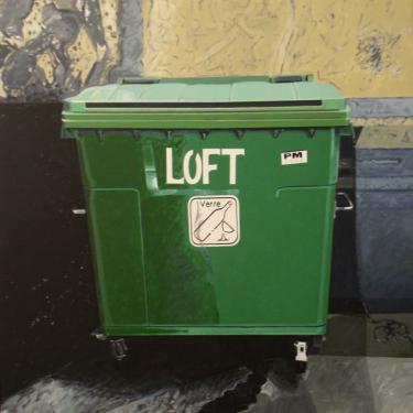 Container, 2003,acryl sur toile,100x100cm