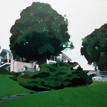 Maison de riche n.2, 1989, acryl sur toile, 105x140cm