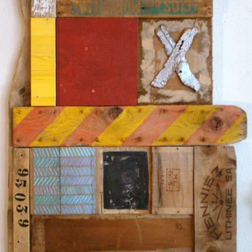 Démolition n.14, 2010, assemblage,120x75cm