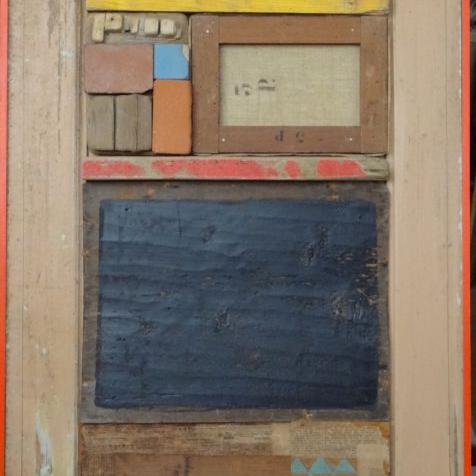 Démolition n.15, 2011, bois peint, 110x65cm